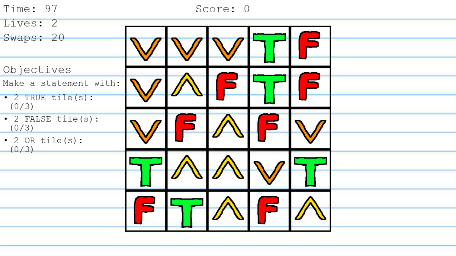 Screenshot of gameplay in action